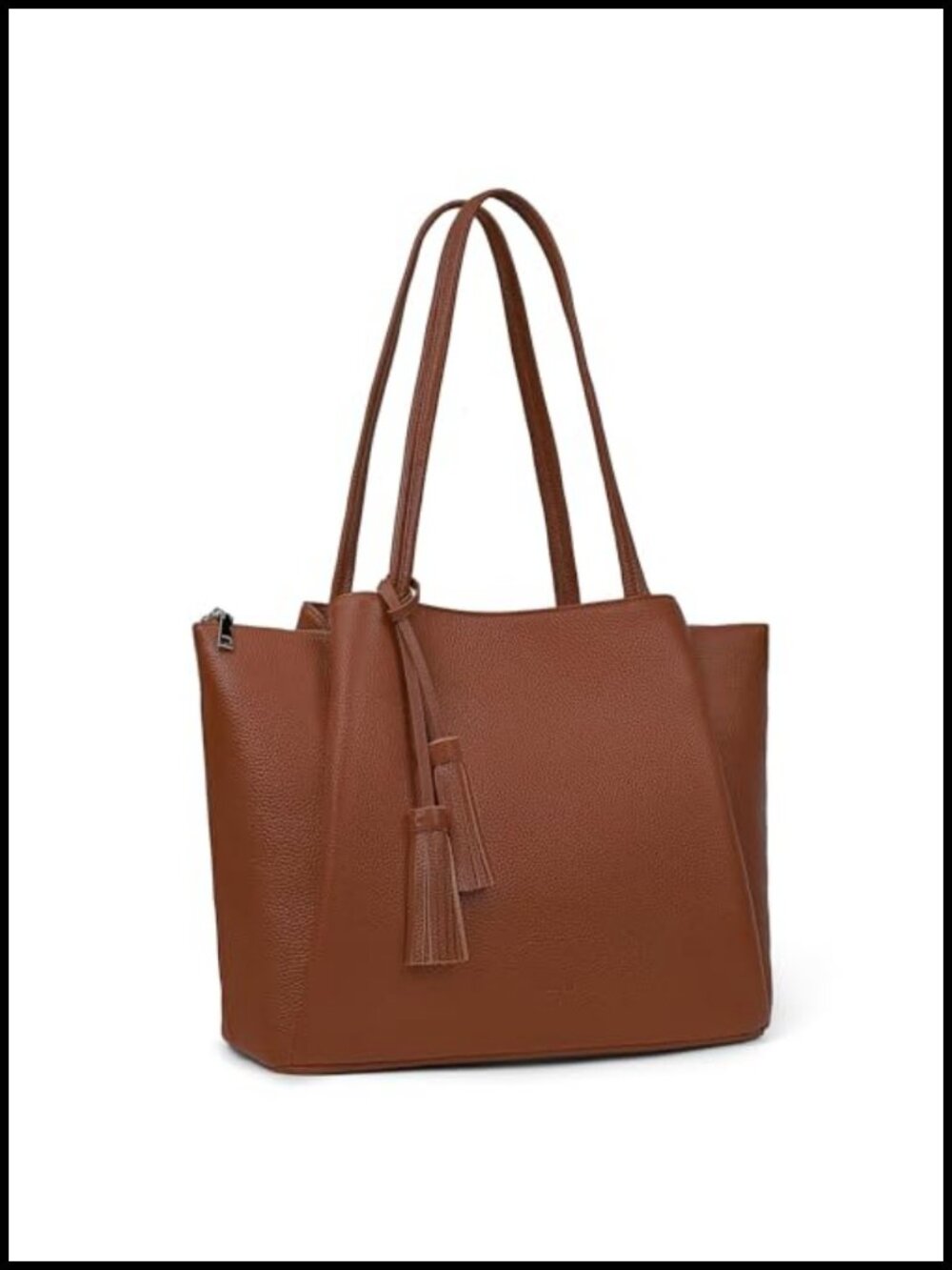 Genuine Leather Tote Bag for Women Work Purse Handbag Laptop